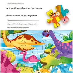 Illustrated box for kids jigsaw puzzles