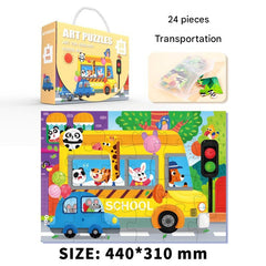 Vibrant jigsaw puzzle for toddlers