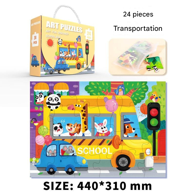 Vibrant jigsaw puzzle for toddlers