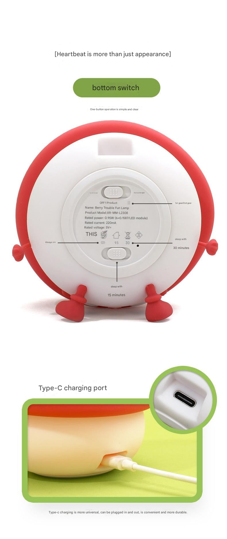 Berry Fun Dimmable Night Lamp - image 1