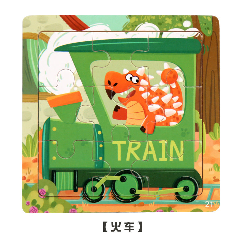 Safety features of Wooden Cartoon Puzzle