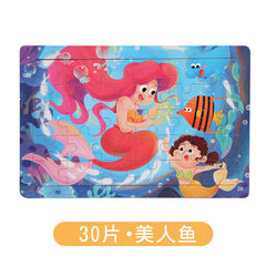 Premium Wooden Cartoon Puzzle for Kids image 1