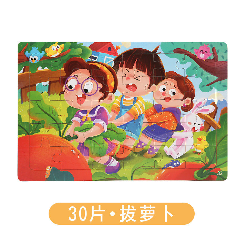 Creative play scenarios with wooden puzzles