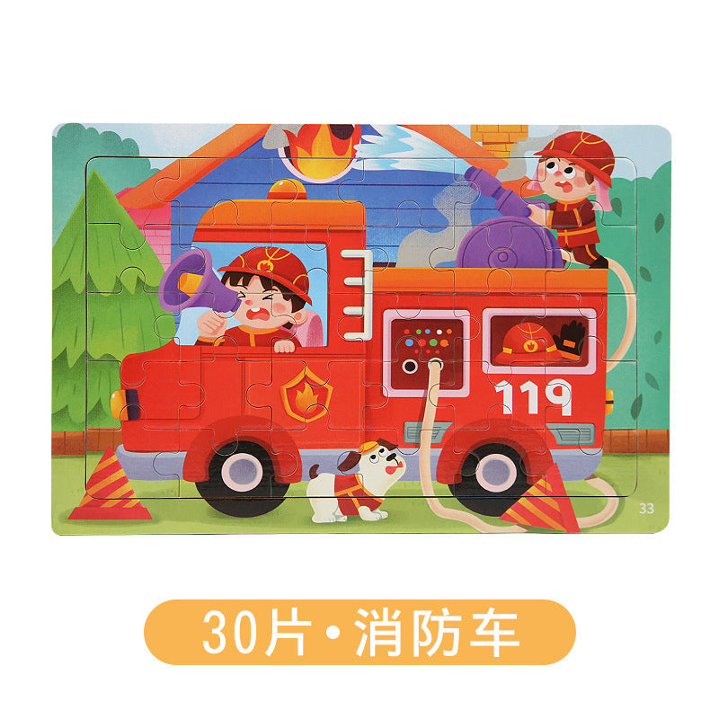 High-quality wooden puzzle pieces