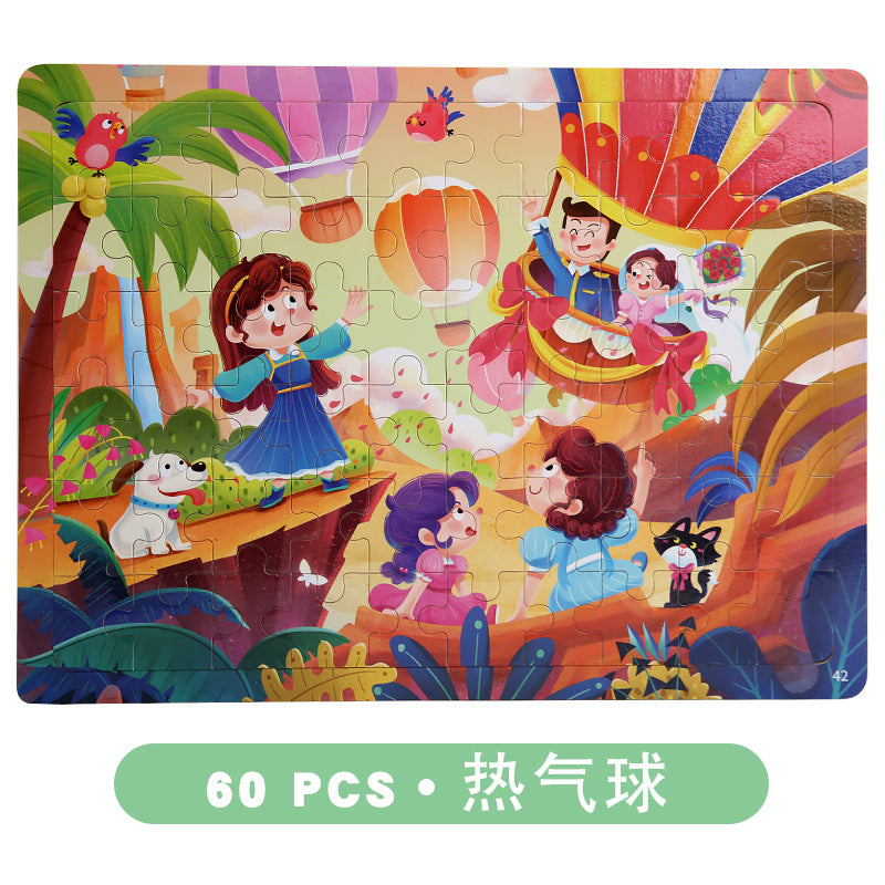 Safety features of Wooden Cartoon Puzzle