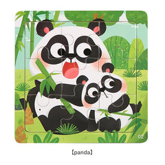 Creative play scenarios with wooden puzzles