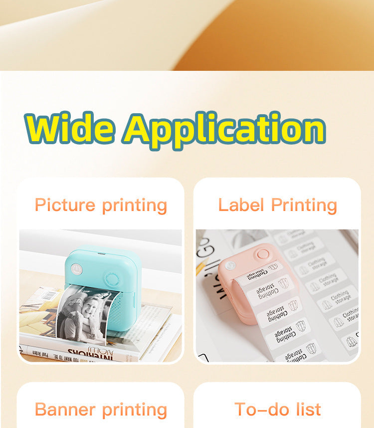 Portable Mini Thermal Printer front view