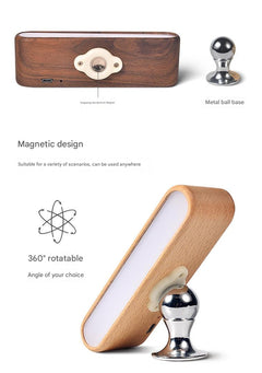 Smart Wood Grain Motion Sensor Night Light 10