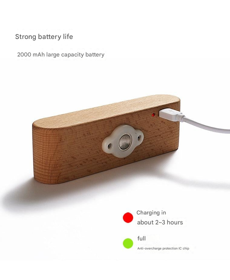 Smart Wood Grain Motion Sensor Night Light 3