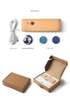 Smart Wood Grain Motion Sensor Night Light 6