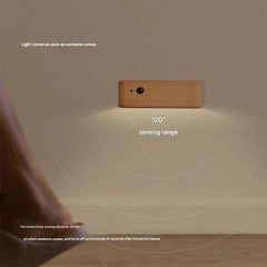 Smart Wood Grain Motion Sensor Night Light 2