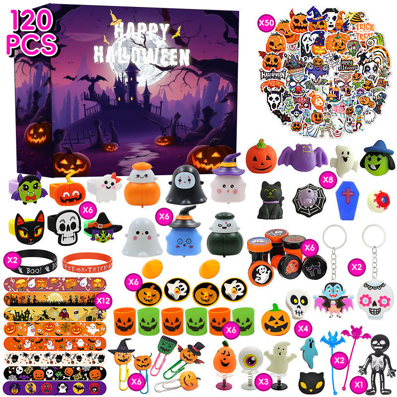 Halloween toy set with assorted stress relief toys image 2