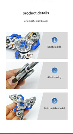 Close-up of colourful Fidget Spinner Toy