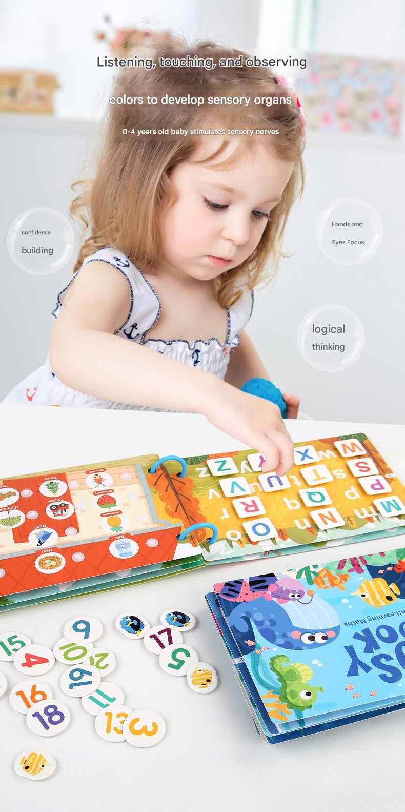 Educational toy materials close-up