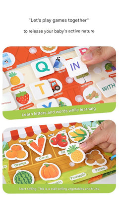 Educational toy materials close-up