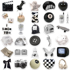 Durable stickers showcased on various surfaces