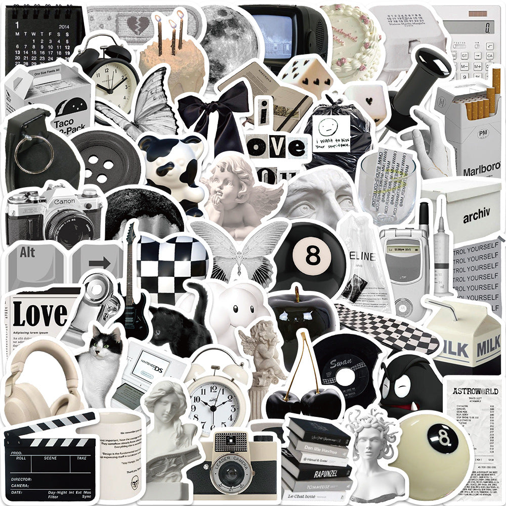 Stylish use of stickers for artistic expression