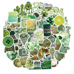 close-up of Korean style stickers