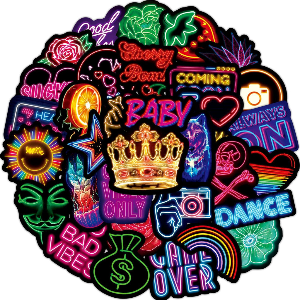 Waterproof vinyl stickers for laptops and skateboards