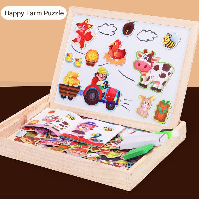 Wooden toy puzzle close up - Image 5