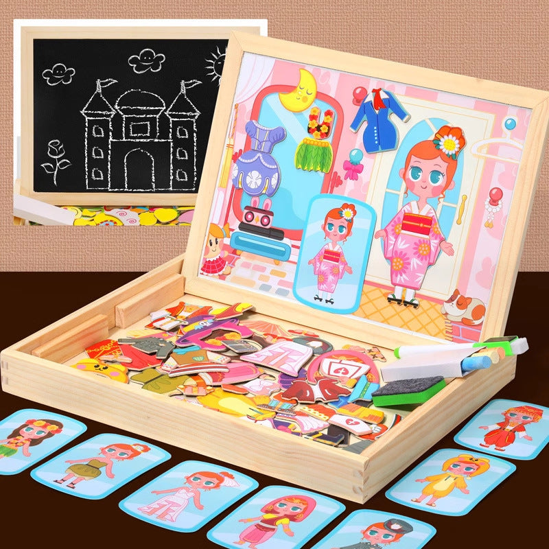 Kids drawing on magnetic board - Image 9