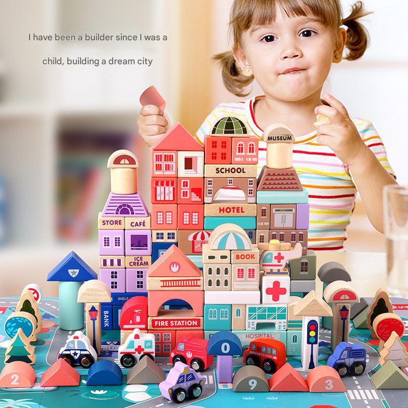 Educational toy block setup for children image 3