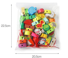 Educational toy components displayed