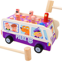 Educational playtime with wooden toy set