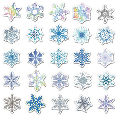 Festive 50-piece Christmas sticker pack for windows