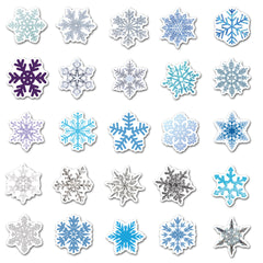 Window adorned with Christmas decorations using decals