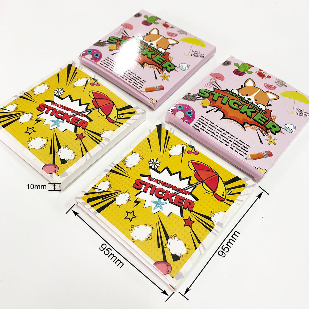 Water-resistant festive stickers for Christmas displays