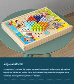 Multi-Function Wooden Chess Set for Kids - Image 8