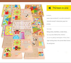 Multi-Function Wooden Chess Set for Kids - Image 5