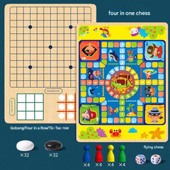 Multi-Function Wooden Chess Set for Kids - Image 3