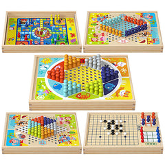 Multi-Function Wooden Chess Set for Kids - Image 4