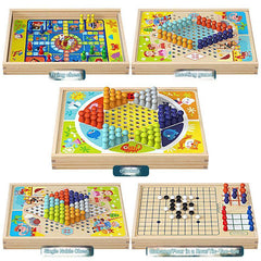 Multi-Function Wooden Chess Set for Kids - Image 6