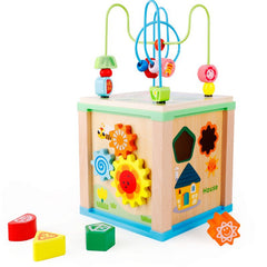 Child engaging with multifunctional toy