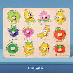 Children engaging with a wooden alphabet puzzle game