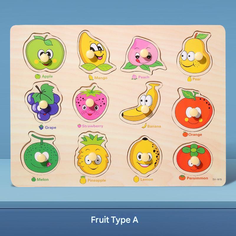 Children engaging with a wooden alphabet puzzle game