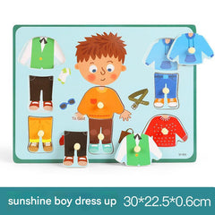 Environmentally friendly wooden puzzle for children