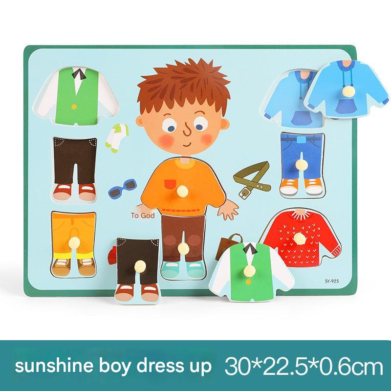 Environmentally friendly wooden puzzle for children