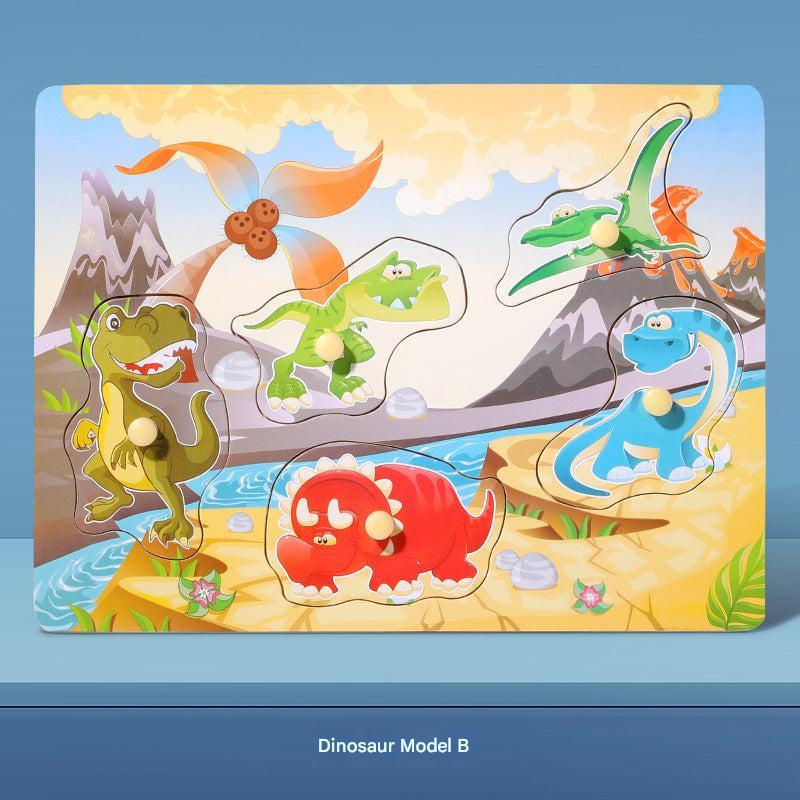 Kids learning numbers through play with the puzzle
