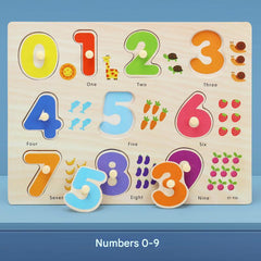 Environmentally friendly wooden puzzle for children