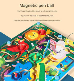 Kids engaging with magnetic puzzle game