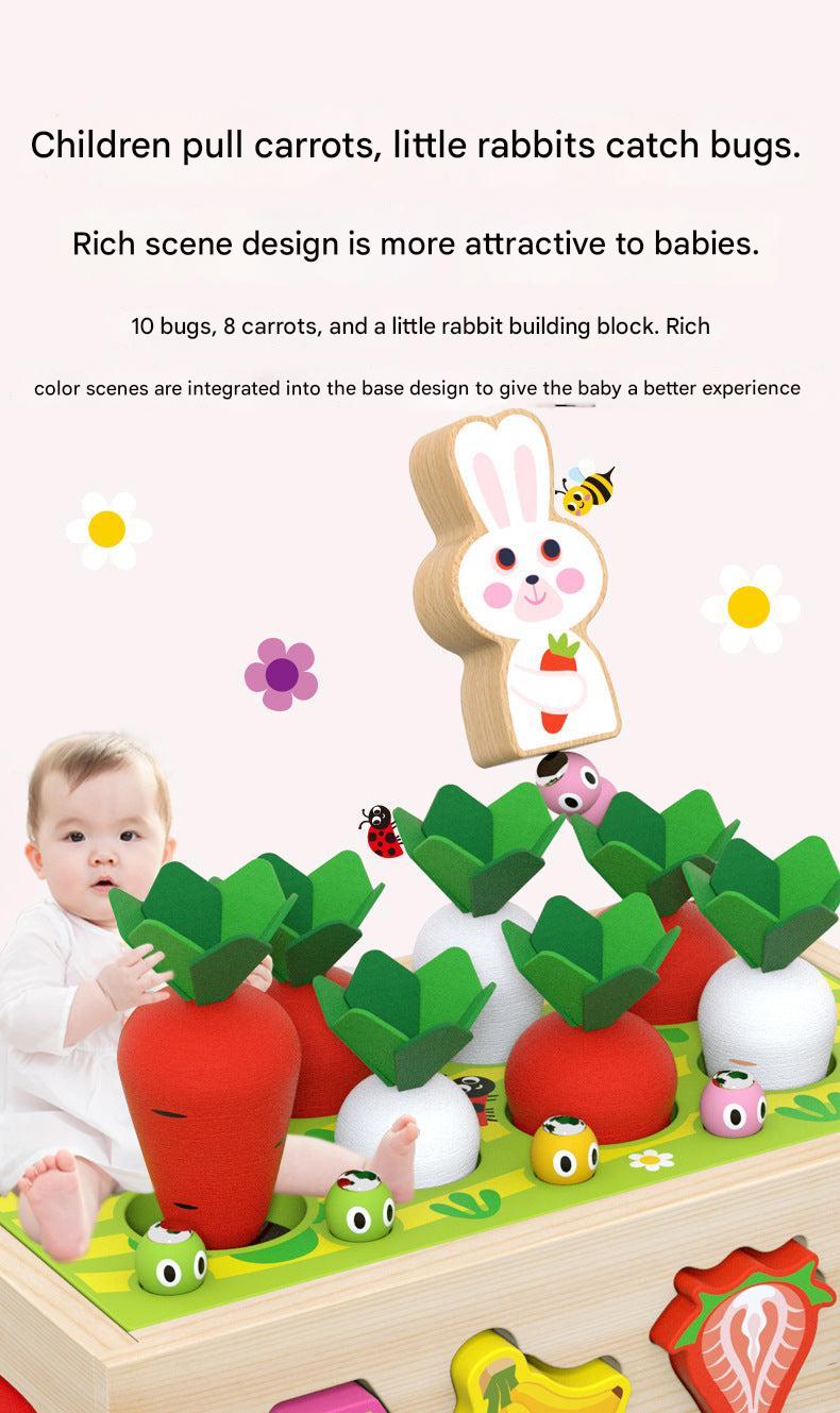 Kids Educational Farm & Orchard Shape Matching Blocks Toy Set image 3