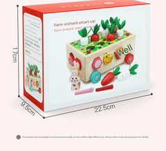 Kids Educational Farm & Orchard Shape Matching Blocks Toy Set image 9