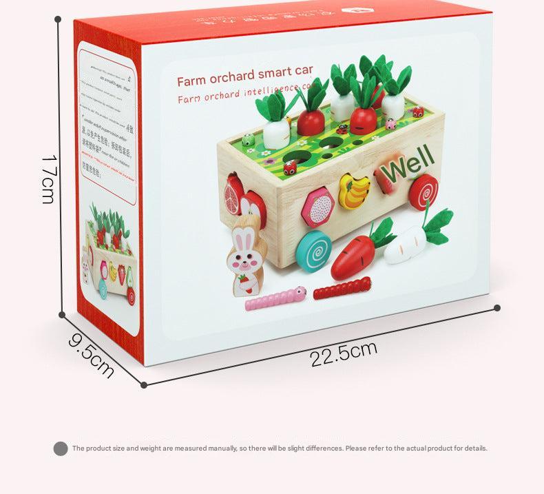 Kids Educational Farm & Orchard Shape Matching Blocks Toy Set image 9