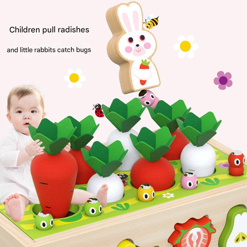 Kids Educational Farm & Orchard Shape Matching Blocks Toy Set image 2