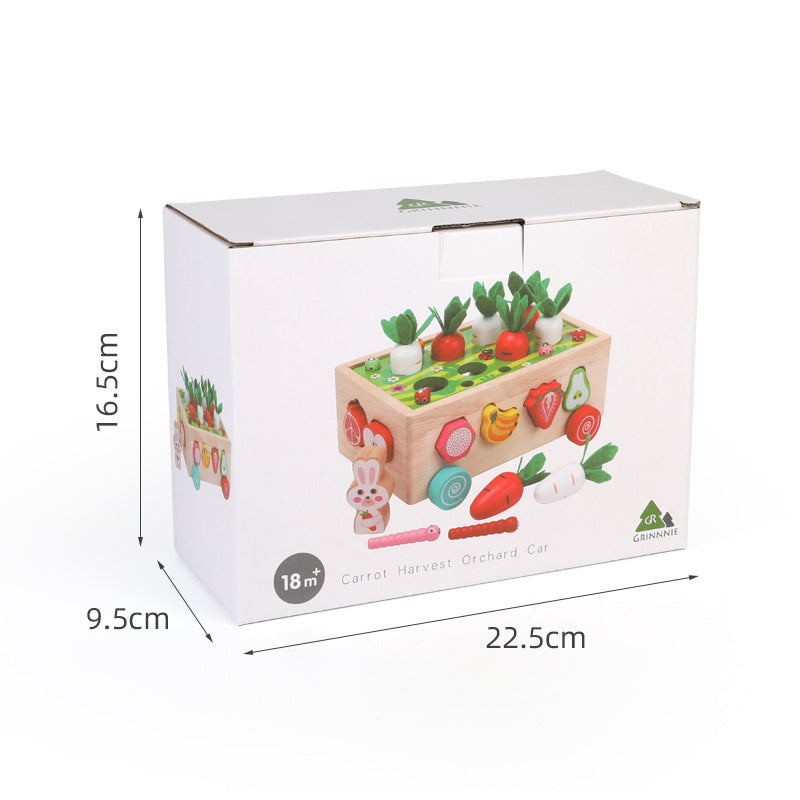 Kids Educational Farm & Orchard Shape Matching Blocks Toy Set image 6