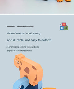 Educational wooden toy set for kids' early learning